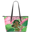 Africa Zone Leather Tote -  AKA  Sorority Special Girl Leather Tote | africazone.store
