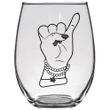 Africa Zone Drinkware - AKA Handsign Stemless Wine Glass A31