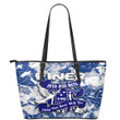 Africa Zone Leather Tote - Zeta Phi Beta Sport Style Leather Tote | africazone.store
