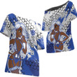 Africa Zone Clothing - Zeta Phi Beta Sorority Special Girl Off Shoulder T-Shirt A35 | Africa Zone