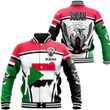 1sttheworld Clothing - Sudan Active Flag Baseball Jacket A35