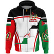 1sttheworld Clothing - Sahrawi Arab Active Flag Zip Hoodie A35