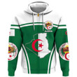 1sttheworld Clothing - Algeria Active Flag Zip Hoodie A35