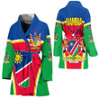 1sttheworld Clothing -Namibia Active Flag Bath Robe A35