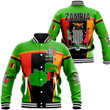 1sttheworld Clothing - Zambia Active Flag Baseball Jacket A35