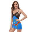 1sttheworld Clothing - Democratic Republic of the Congo Active Flag Back Strap Cami Dress A35