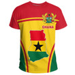 1sttheworld Clothing - Ghana Active Flag T-Shirt A35