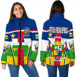 1sttheworld Clothing - Central African Republic Active Flag Women Padded Jacket a35