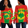 1sttheworld Clothing -  Oromo Active Flag Off Shoulder Sweater A35