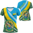 1sttheworld Clothing - Rwanda Special Women V-neck T-Shirt A35