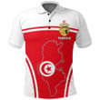 1sttheworld Clothing - Tunisia Active Flag Polo Shirt A35
