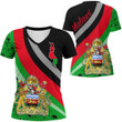 1sttheworld Clothing - Malawi Special Women V-neck T-Shirt A35