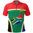 1sttheworld Clothing - South Africa Active Flag Polo Shirt A35