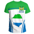 1sttheworld Clothing - Sierra Leone Active Flag T-Shirt A35