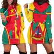 1sttheworld Clothing - Cameroon Active Flag Hoodie Dress A35
