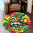1sttheworld Round Carpet - Ethiopia 3D Pattern Round Carpet | africazone.store
