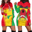 1sttheworld Clothing - Guinea Bissau Active Flag Hoodie Dress A35