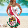 1sttheworld Clothing - Algeria Special Flag Strap Summer Dress A35