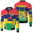 1sttheworld Clothing - Mauritius Active Flag Fleece Winter Jacket A35