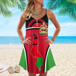1sttheworld Clothing - Malawi Bincjou Strap Summer Dress A35