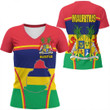 1sttheworld Clothing - Mauritius Bincjou Women V-neck T-Shirt A35