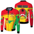 1sttheworld Clothing - Guinea Bissau Active Flag Fleece Winter Jacket A35