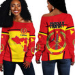 1sttheworld Clothing -  Tigray Active Flag Off Shoulder Sweater A35