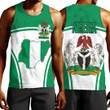1sttheworld Clothing - Nigeria Active Flag Men Tank Top A35