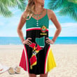 1sttheworld Clothing - Mozambique Bincjou Strap Summer Dress A35