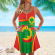 1sttheworld Clothing - Oromo Bincjou Strap Summer Dress A35