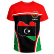 1sttheworld Clothing - Libya Active Flag T-Shirt A35