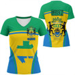 1sttheworld Clothing - Gabon Bincjou Women V-neck T-Shirt A35
