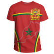 1sttheworld Clothing - Morocco Active Flag T-Shirt A35