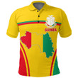 1sttheworld Clothing - Guinea Active Flag Polo Shirt A35