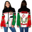 1sttheworld Clothing - Sahrawi Arab Active Flag Women Padded Jacket a35