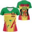 1sttheworld Clothing - Republic of the Congo Bincjou Women V-neck T-Shirt A35