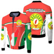 1sttheworld Clothing - Madagascar Active Flag Fleece Winter Jacket A35