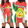 1sttheworld Clothing - Madagascar Active Flag Hoodie Dress A35