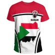 1sttheworld Clothing - Sudan Active Flag T-Shirt A35