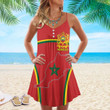 1sttheworld Clothing - Morocco Bincjou Strap Summer Dress A35