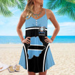 1sttheworld Clothing - Botswana Bincjou Strap Summer Dress A35