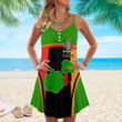 1sttheworld Clothing - Zambia Bincjou Strap Summer Dress A35