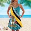 1sttheworld Clothing - The Bahamas Special Strap Summer Dress A35