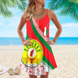 1sttheworld Clothing - Madagascar Special Flag Strap Summer Dress A35