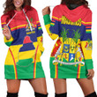 1sttheworld Clothing - Mauritius Active Flag Hoodie Dress A35