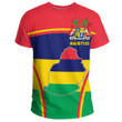 1sttheworld Clothing - Mauritius Active Flag T-Shirt A35