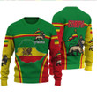 1sttheworld Clothing - Ethiopia Active Flag Knitted Sweater A35