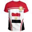 1sttheworld Clothing - Egypt Active Flag T-Shirt A35