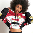 1sttheworld Clothing - Egypt Active Flag Croptop Hoodie A35