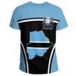1sttheworld Clothing - Botswana Active Flag T-Shirt A35